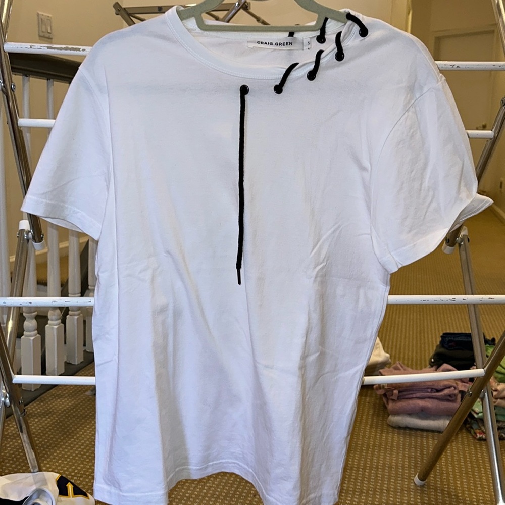 Men’s white t shirt size small Craig green